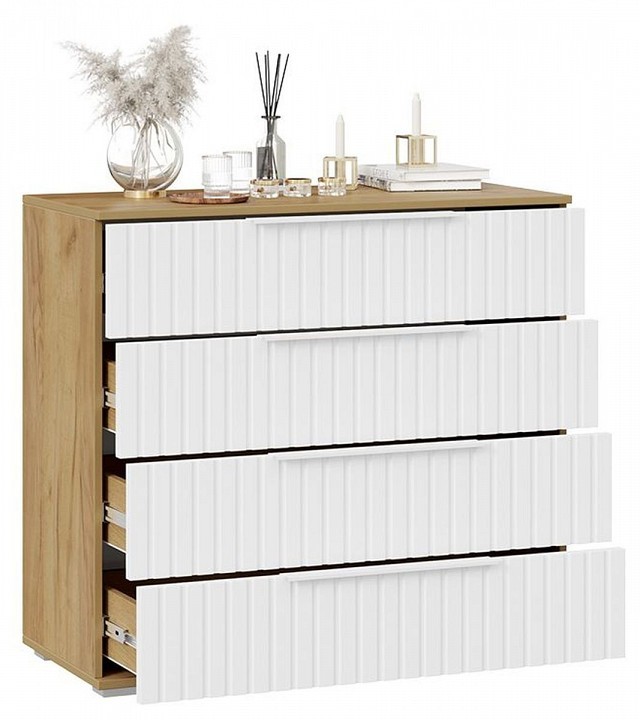 Комод Хилтон (дуб крафт золотой белый  920x414x842)