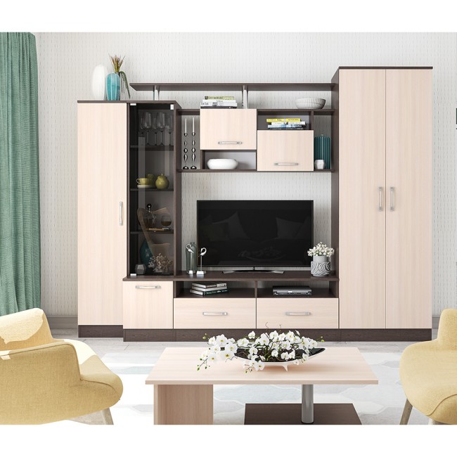 Стенка в гостиную Оскар-5, венге Стенка в гостиную Оскар-5, венге