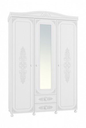 Шкаф платяной Ассоль АС-27 (белое дерево белое дерево  1528x566x2230)