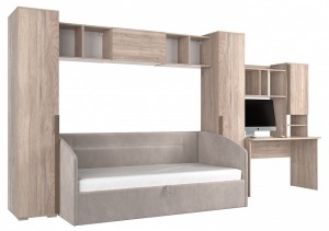 Гарнитур для детской Лайк К36 (дуб мария дуб мария, какао капучино ) Гарнитур для детской Лайк К36 (дуб мария дуб мария, какао капучино )