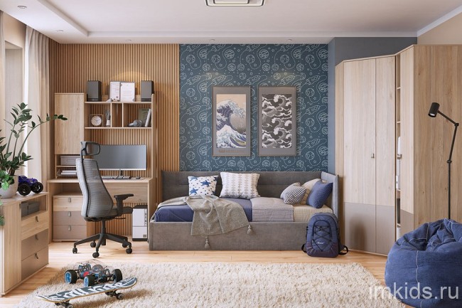 Стол письменный Лайк 35 (дуб мария   1200x600x750)