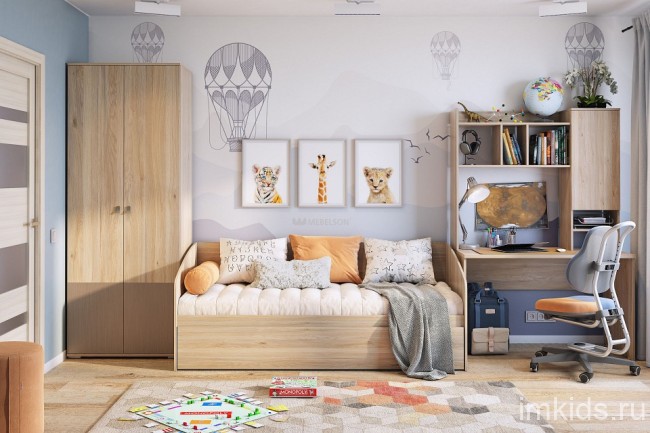 Стол письменный Лайк 35 (дуб мария   1200x600x750)