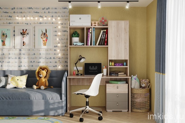 Стол письменный Лайк 35 (дуб мария   1200x600x750)