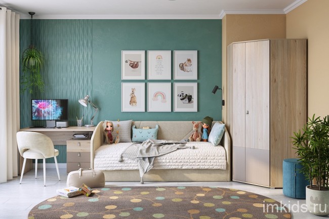 Стол письменный Лайк 35 (дуб мария   1200x600x750)