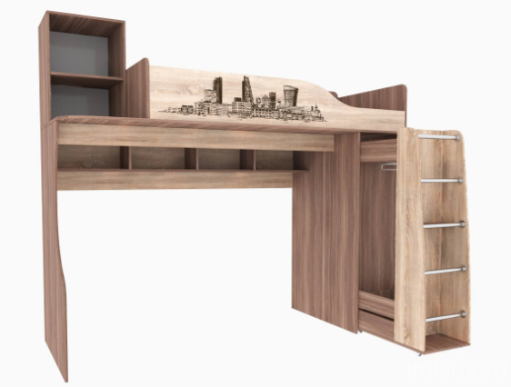 Кровать-чердак Орион 80х190