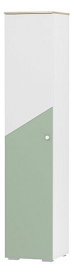 Шкаф для белья Банни НМ 041.43 (белый, дуб сонома белый, макарун  452х464х2200)