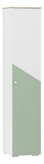 Шкаф для белья Банни НМ 041.43 (белый, дуб сонома белый, макарун  452х464х2200)