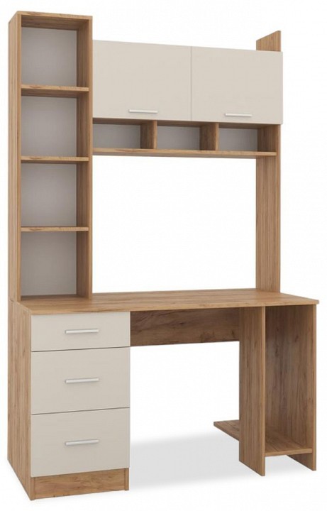 Стол компьютерный Бишоп 5 (дуб крафт золотой кашемер  1250x600x1970)