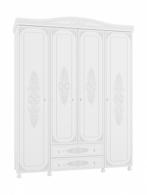Шкаф платяной Ассоль АС-28 (белое дерево белое дерево  1732x566x2225)