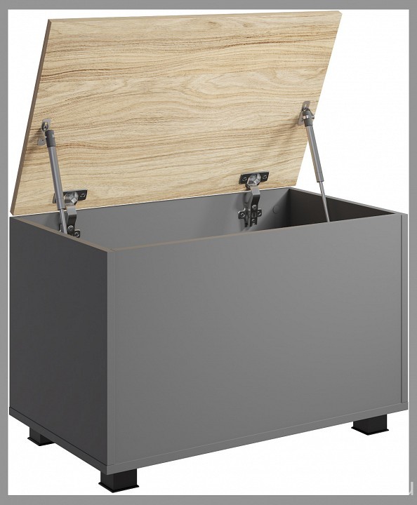 Сундук СкайЛайт СЛ-60 (блэквуд ячменный, графит графит  680x420x450)