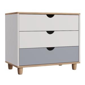 Барни Комод К1 (Серо-голубой)