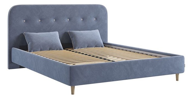 Кровать двуспальная Лео 2000x1600 мм ( топаз, галька 2155x1810x1010) Кровать двуспальная Лео 2000x1600 мм ( топаз, галька 2155x1810x1010)