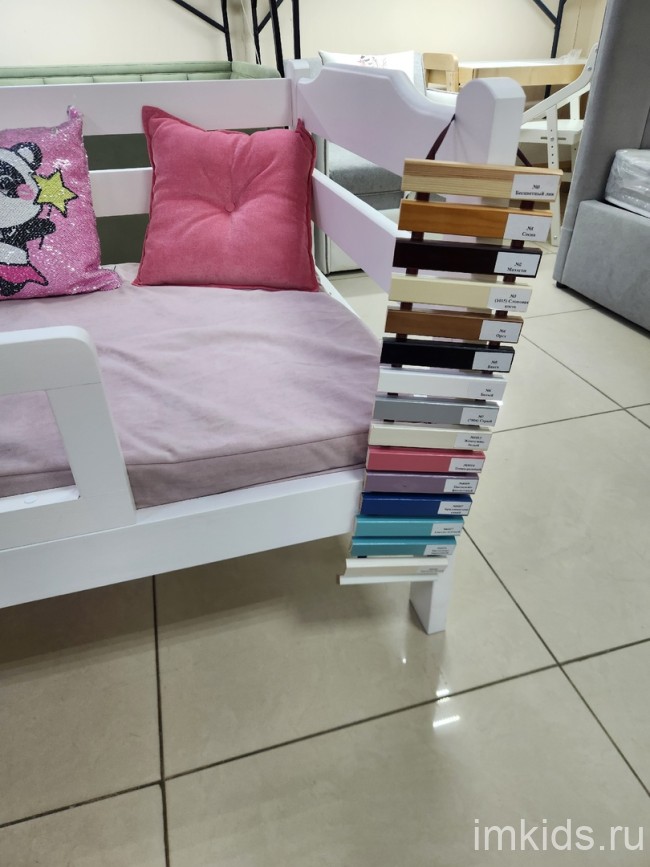 Кровать "Николь", спальное место 160х80, белая