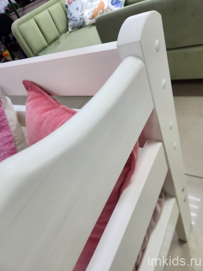 Кровать "Николь", спальное место 160х80, белая