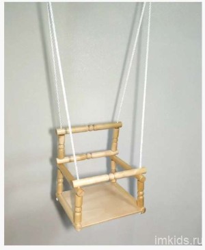 Качели деревянные детские