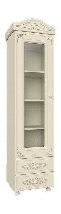 Шкаф-витрина Ассоль плюс АС-01 (ваниль ваниль  532х416х2060)