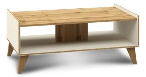 Стол журнальный Сканди МН-036-06 (белый, дуб вотан   1080x600x440)
