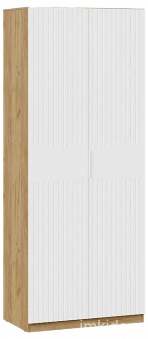 Шкаф платяной Хилтон (дуб крафт золотой белый  902x528x2261)