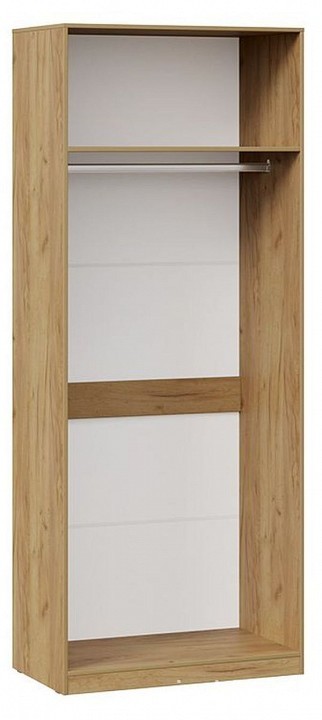 Шкаф платяной Хилтон (дуб крафт золотой белый  902x528x2261)