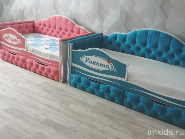 Кровать детская мягкая "Иллюзия" Кровать детская мягкая "Иллюзия"