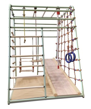 ДСК "Вертикаль" Весёлый Малыш NEXT (фисташковый) горка мягкий бортик