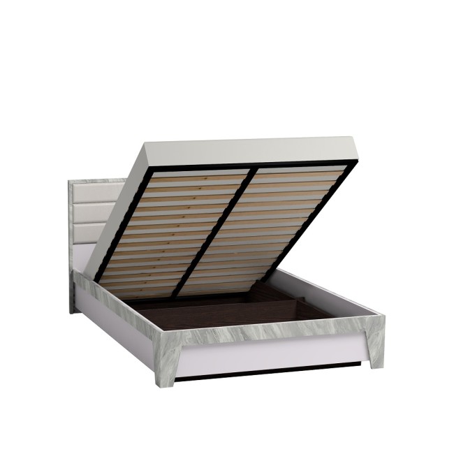 Кровать с подъемным механизмом Айрис 308 Люкс 140х200, статуарио Кровать с подъемным механизмом Айрис 308 Люкс 140х200, статуарио