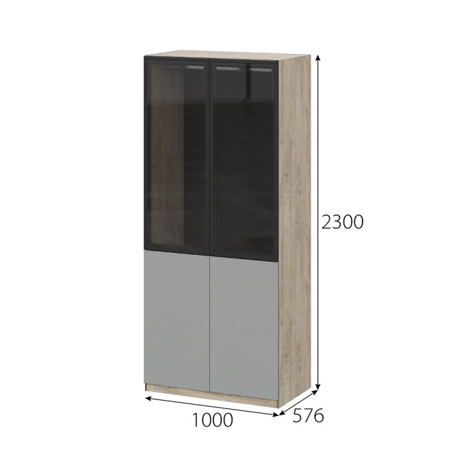 Шкаф со стеклом Этна 100