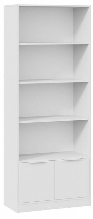 Стеллаж комбинированный Марли (белый белый  840x407x2132)
