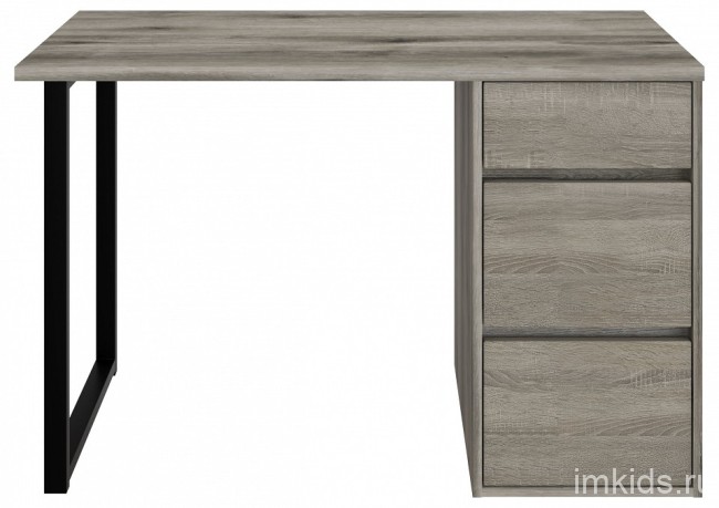 Стол письменный Эконом стандарт С-401 (дуб эвок, черный дуб сонома темный  1200x550x760)