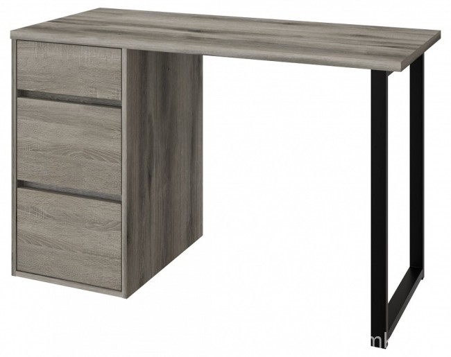 Стол письменный Эконом стандарт С-401 (дуб эвок, черный дуб сонома темный  1200x550x760)