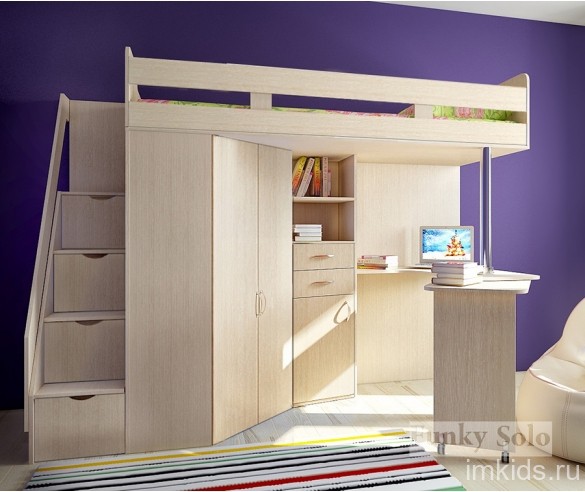 Детская кровать - чердак Фанки Соло-1