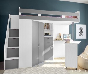 Детская кровать - чердак Фанки Соло-1