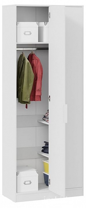 Шкаф платяной Марли (белый белый  824x407x2132)