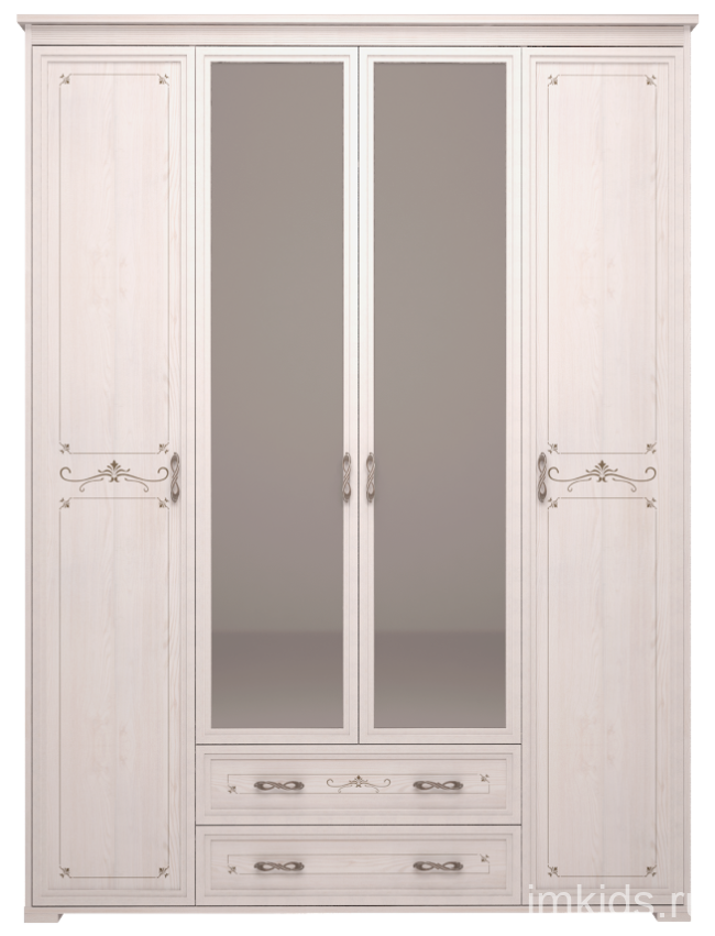 Шкаф для платья и белья Афродита 02  без карниза