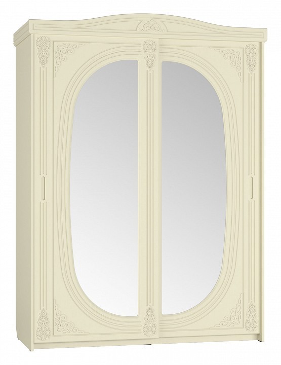 Шкаф-купе Ассоль плюс АС-16 (ваниль ваниль, зеркальный  1632х696х2200)
