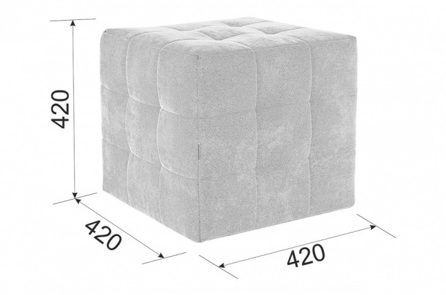Пуф Рубик 2 (  мята 430x430x430)