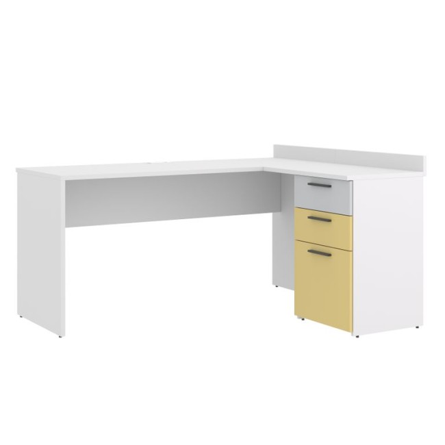 ЛАМБО Стол угловой с ящиками