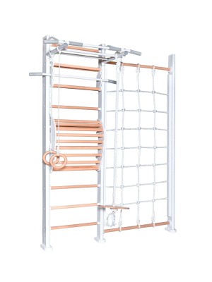 ДСК PERFETTO SPORT "Scala in legno con rete 1" bianco-naturale PS-128