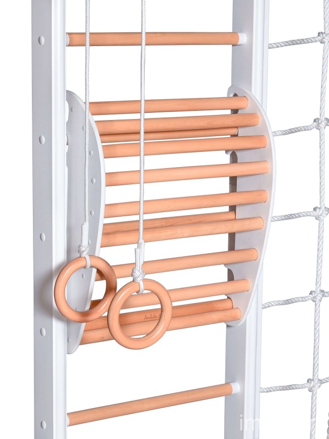 ДСК PERFETTO SPORT "Scala in legno con rete 1" bianco-naturale PS-128