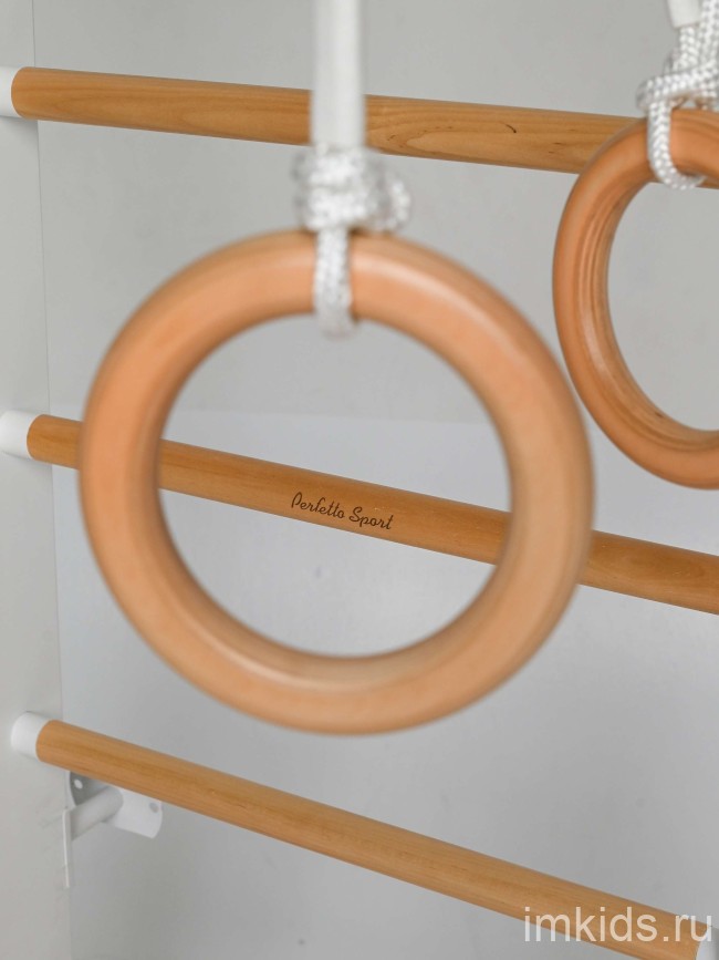 ДСК PERFETTO SPORT "Scala in legno con rete 1" bianco-naturale PS-128