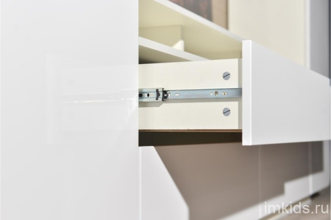 Стенка для гостиной Румба NEW 03.272 Белый, белый глянец Стенка для гостиной Румба NEW 03.272 Белый, белый глянец