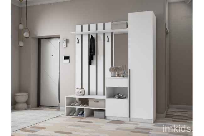 Пенал с полками Феникс, белый