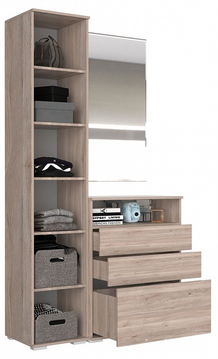 Набор для прихожей Лайк КП10 (дуб мария дуб мария, индиго  )