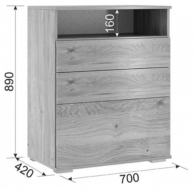 Набор для прихожей Лайк КП10 (дуб мария дуб мария, индиго  )