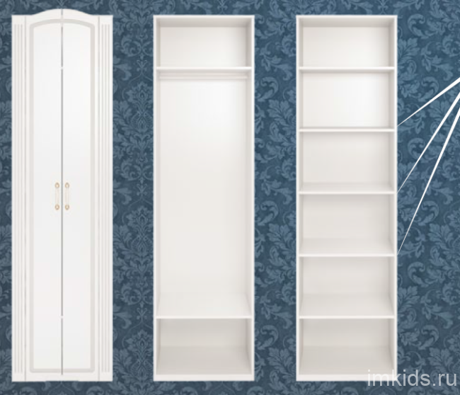 16 Шкаф для одежды 2-х дверный Виктория