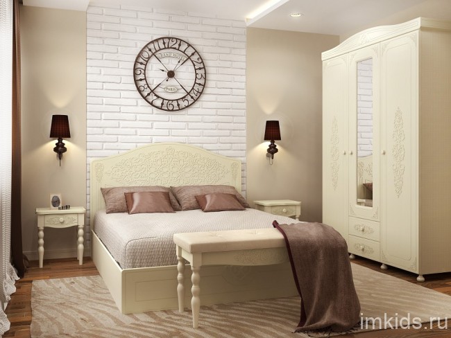 Шкаф платяной Ассоль плюс АС-27 (ваниль ваниль  1528x566x2230)