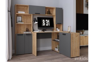 Кабинет Квартет-13, дуб крафт/графит. Комплект 2 Кабинет Квартет-13, дуб крафт/графит. Комплект 2