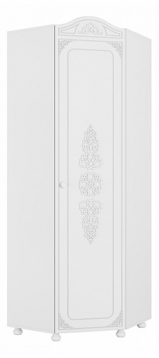 Шкаф платяной Ассоль АС-521К (белое дерево белое дерево  767x767x2160)