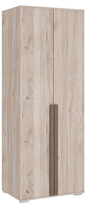 Шкаф платяной Лайк 03.01 (дуб мария дуб мария, какао  800x550x2100)