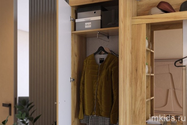 Стенка для прихожей Алекс (дуб крафт золотой белое дерево, дуб крафт золотой, зеркальный 1500x358x2120) Стенка для прихожей Алекс (дуб крафт золотой белое дерево, дуб крафт золотой, зеркальный 1500x358x2120)